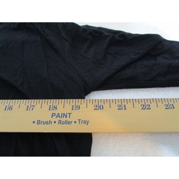 Lane Bryant Womens Black Top Size 14/16 Long Sleeve Keyhole Back - Picture 4 of 8